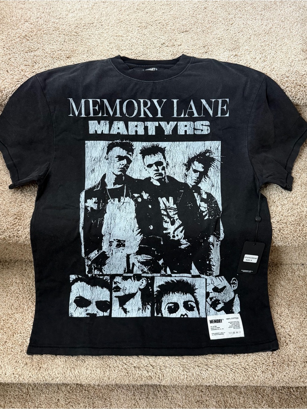 Memory Lane Martyrs Graphic Tee - Black